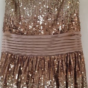 BCBGMaxAzaria Strapless Cocktail Dress.